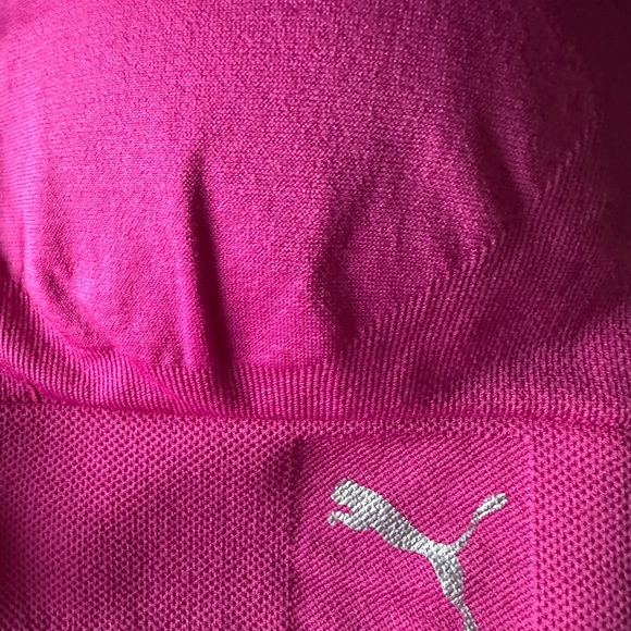 Puma Seamless Magenta Sports Bra – Size Large – Multi-Way Adjustable Straps - Picture 4 of 5